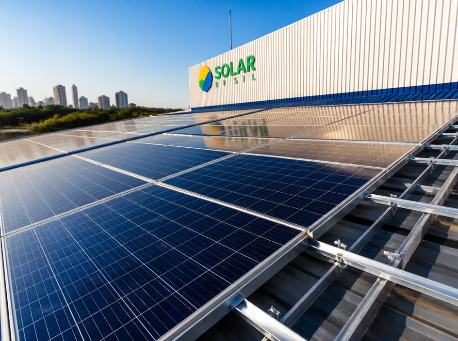 Instalação comercial de energia solar em Jaraguá do Sul